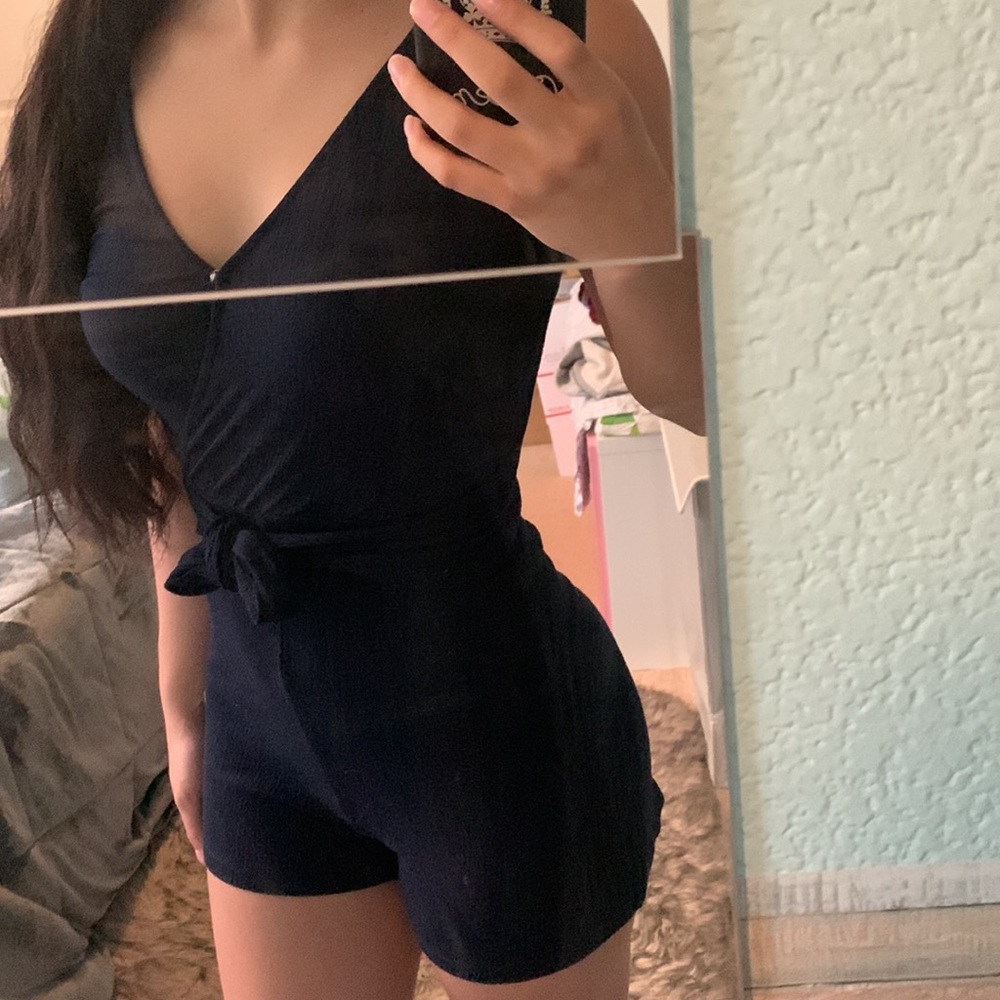 Navy Blue Romper